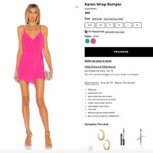 Hot Pink Romper - Revolve Superdown